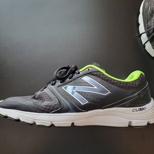 New Balance M575LB2 CUSH+ Men's Running Shoes in Black, Neon Green, and Whit
